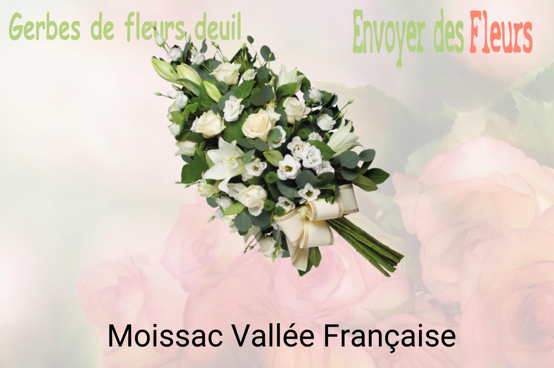 Gerbe de fleurs de deuil livrée à Moissac-Vallée-Française